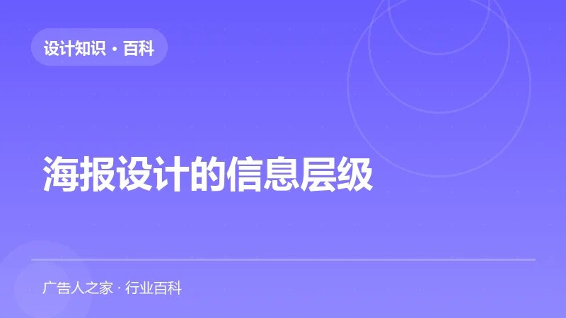 海报设计的信息层级